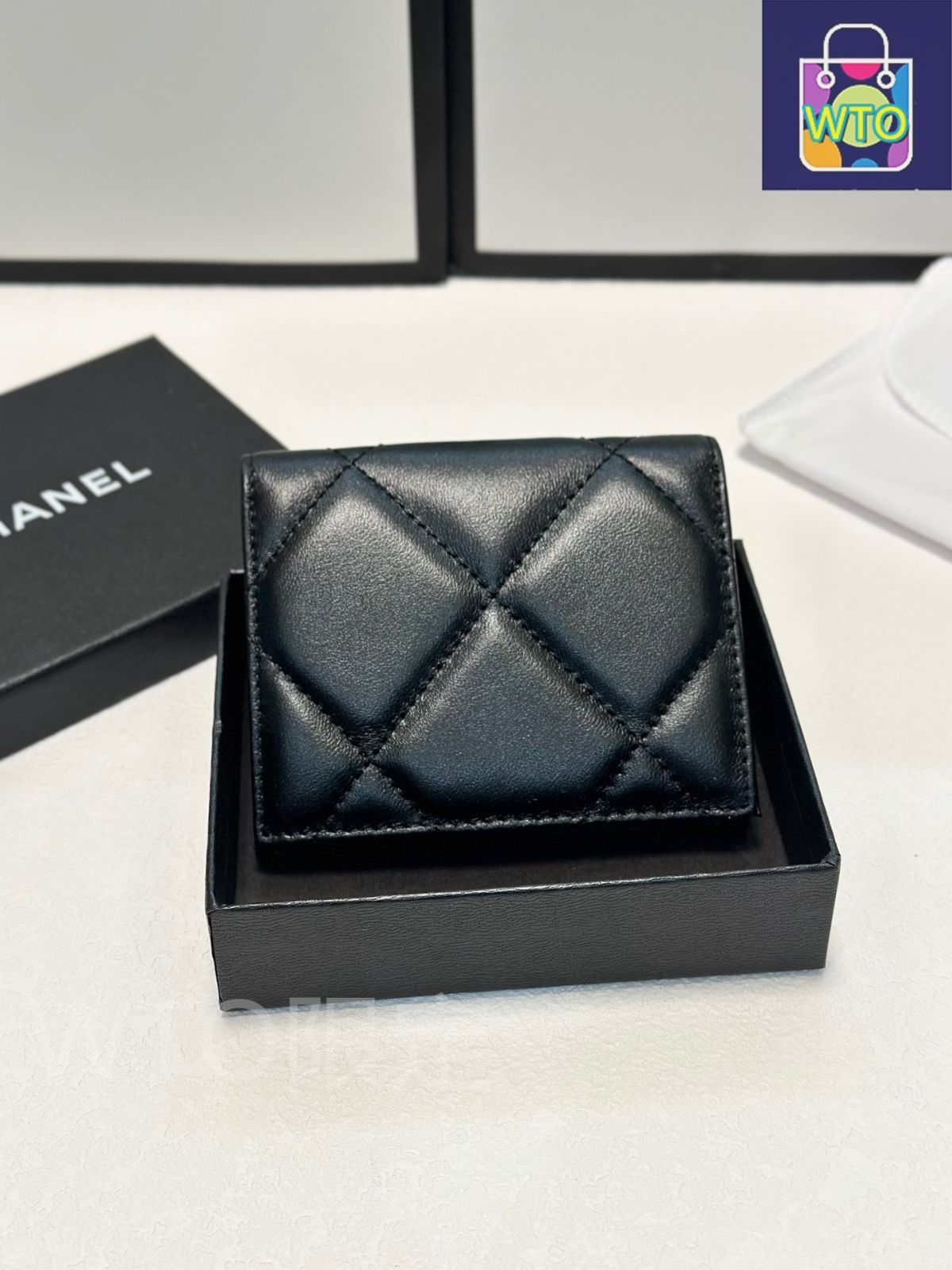 ☆CHANEL☆ 希少 スモールウォレット 直営店購入 本国仏発 スモール フラップ ウォレット - グレインド シャイニー カーフ