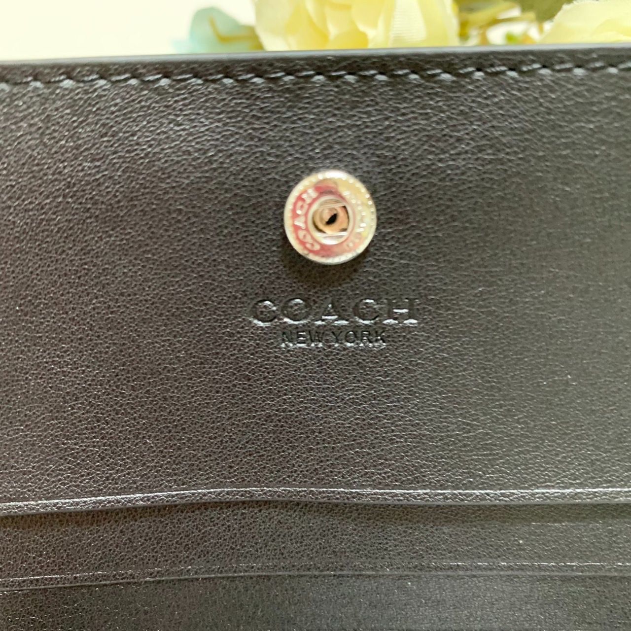 セール通販店 COACH スナップ ウォレット・ハッピー ドッグ CC920 二