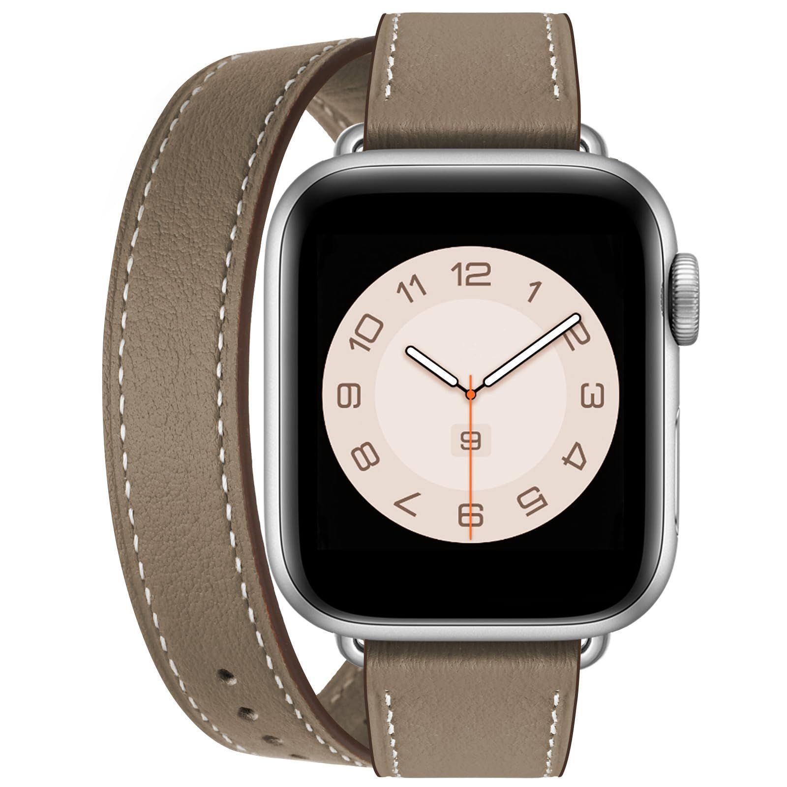 コンパチブル アップルウォッチ バンド コンパチブル apple watch バンド レディース レザー 本革 2重巻き 細い
