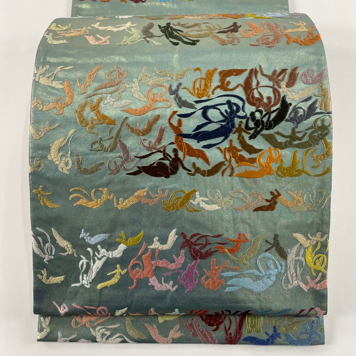 専用帯652 ●千地泰弘 高級 正絹 落款 六通 袋帯 2047a.jpg