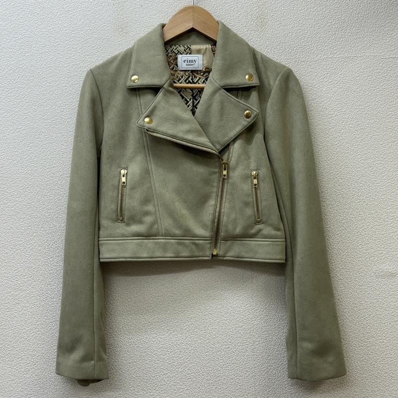 eimy istoire フェイクスエードダブルライダースジャケット EIMY