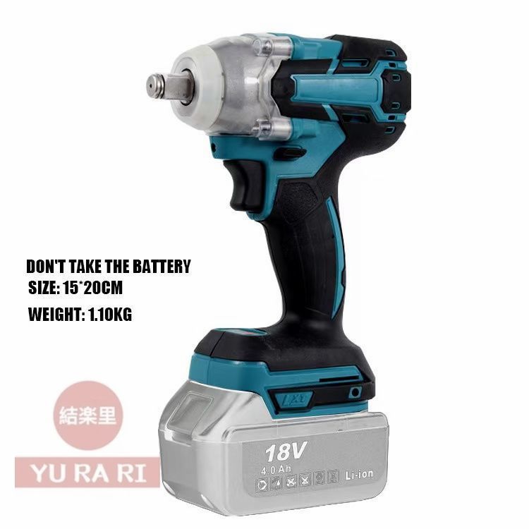 インパクトレンチ 電動 タイヤ交換 マキタ 18V バッテリー対応 充電式インパクトレンチ バッテリー付き ブラシレスレンチ 無段変速 正逆転両用