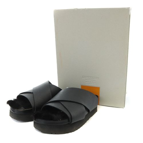 メゾンエウレカ MAISON EUREKA CROSSOVER ファーサンダル ミュール 37