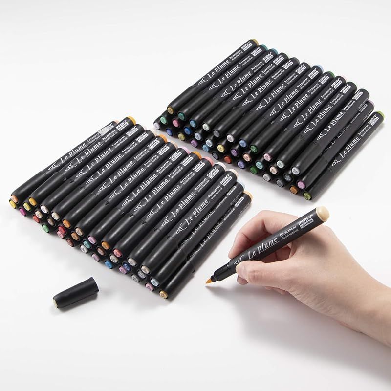 マービー MARVY アルコールマーカー ルプルームパーマネント 中間 セット 3000 B 72 引き出しトレー マーカー 