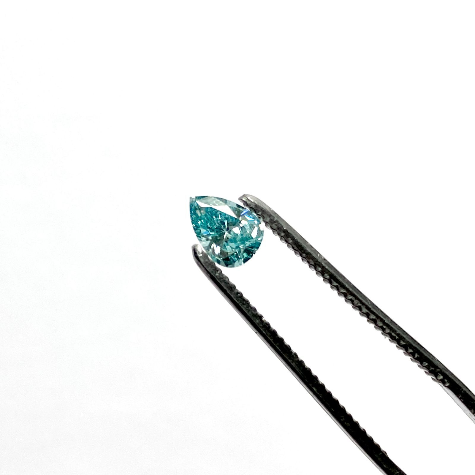 天然宝石ルース】ブルーダイヤモンド 0.492ct ペアシェイプ
