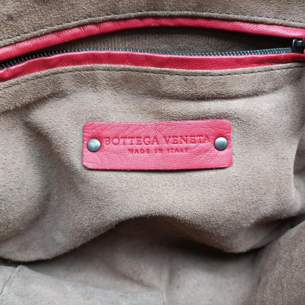 Venetaノディーニ イントレチャートレッドラムスキンB06213214J