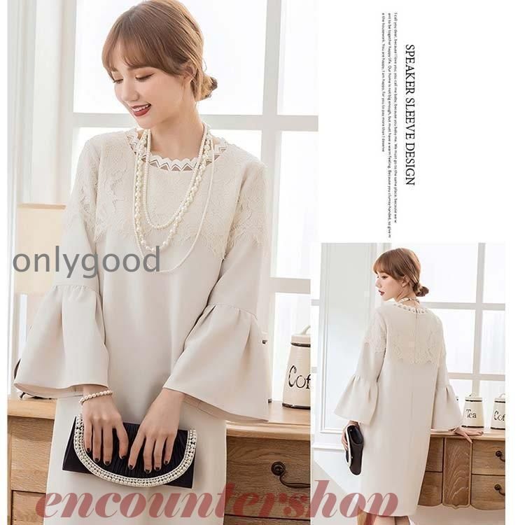 パーティードレス 結婚式 ワンピース ミニドレス ミディアム 膝丈 膝下 ドレス 2次会 二次会 フリル レース パーティードレス NEXPOTALLINN_EU