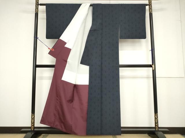 平和屋着物●本塩沢　麻の葉文様　正絹　逸品　AAAV8890ma 平和屋着物○本塩沢 麻の葉文様 正絹 逸品 AAAV8890ma - メルカリ