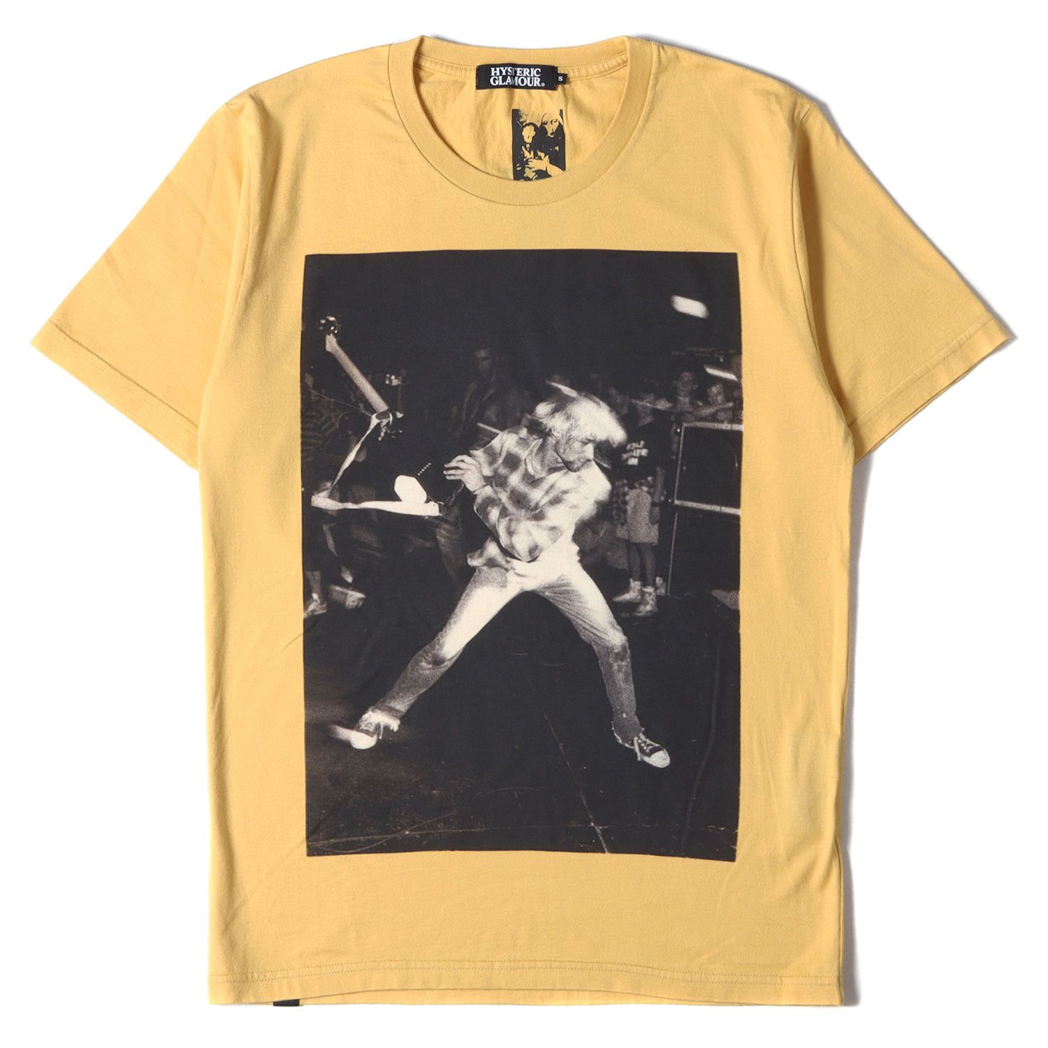 美品 HYSTERIC GLAMOUR ヒステリックグラマー Tシャツ サイズ:S カート・コバーン フォト プリント クルーネックTシャツ KURT  COBAIN NIRVANA ニルヴァーナ イエロー トップス カットソー 半袖 - メルカリ