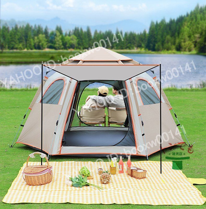 テント ワンタッチテント 大型 ポップアップテント 両面メッシュ 簡易