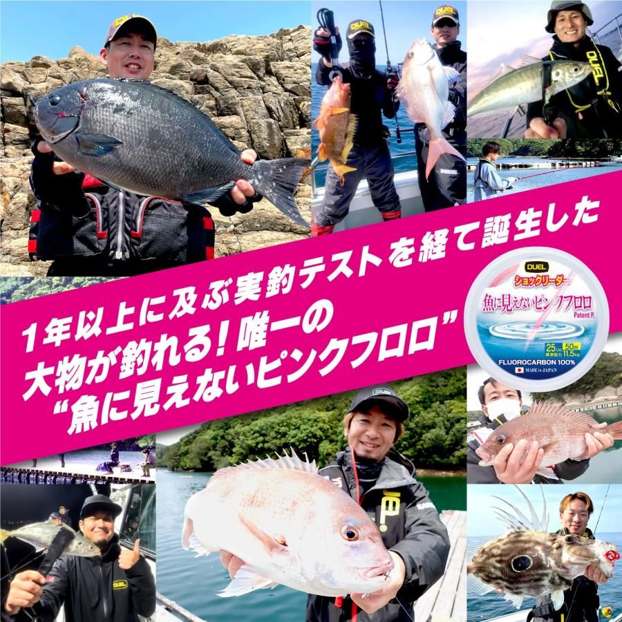 デュエル 魚に見えないピンクフロロ