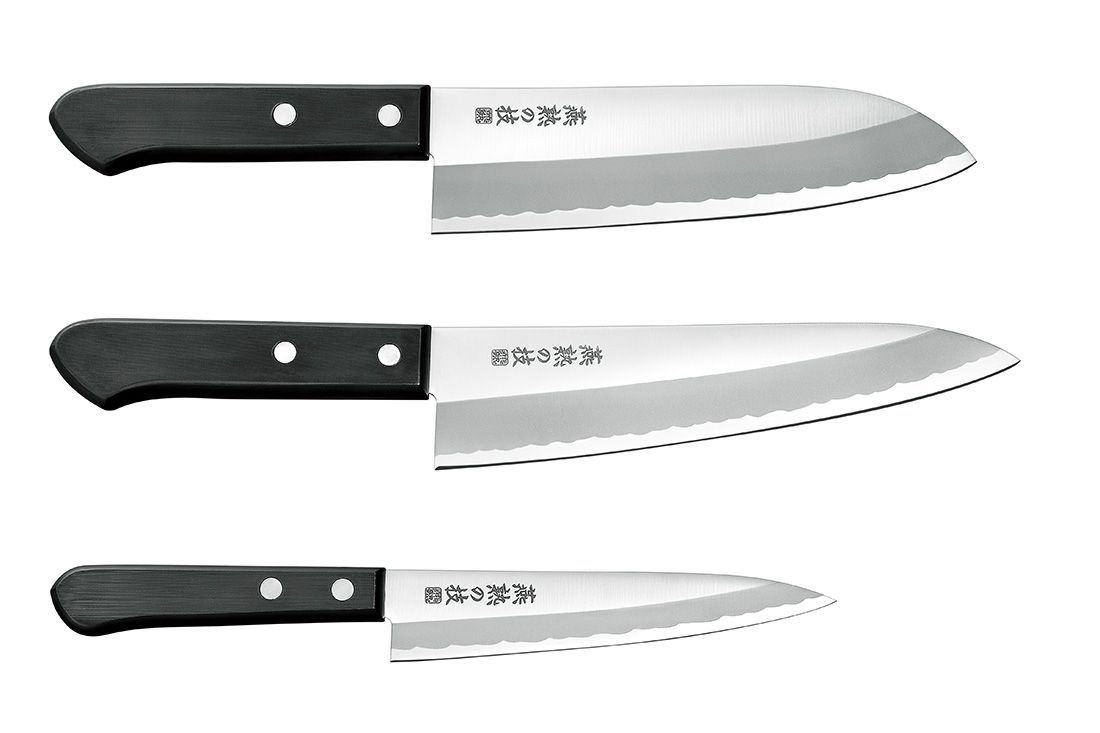 燕熟の技 三徳包丁165mm＆牛刀包丁180mm＆ペティナイフ135mm