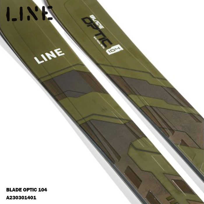 スキー板 板のみ メンズ 23-24 LINE ライン BLADE OPTIC 104 185cm ブレイド オプティック フリーライド カービング パウダー 日本正規品 旧モデル