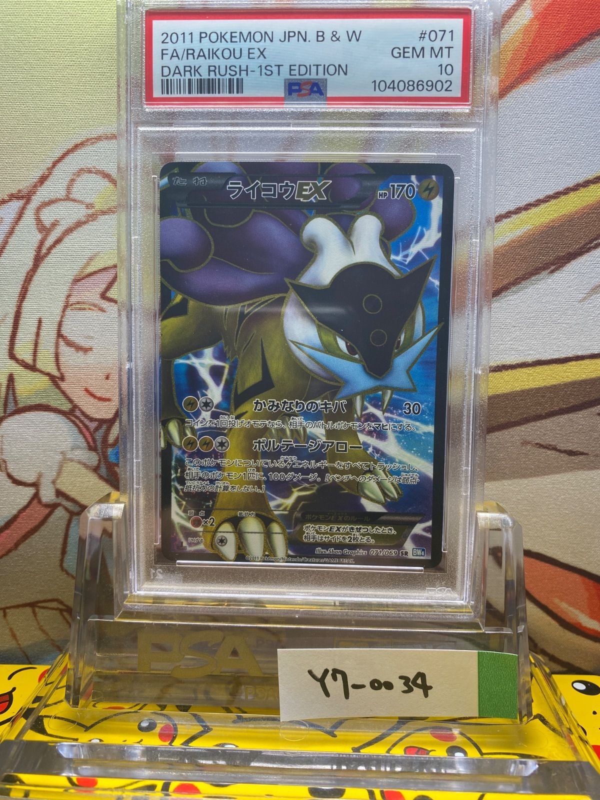 PSA10 ライコウEX SR ダークラッシュ 071 2011 PSA10 ライコウEX SR ダークラッシュ 071 2011 - メルカリ