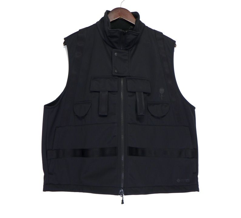 ディーベック D-VEC × オールモストブラック ALMOST BLACK VF-20500559 WINDSTOPPER BACK FLEECE 3L VEST ベスト 44546