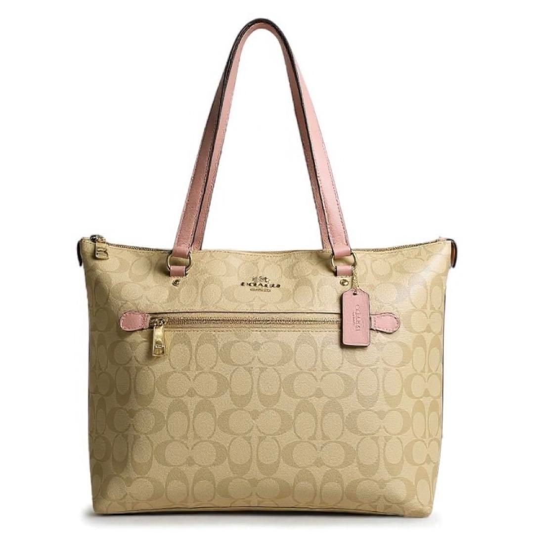 美品✨COACH コーチ　トートバッグ　12680 肩掛けショルダー 良品】COACH コーチ シグネチャー トートバッグ 肩掛け
