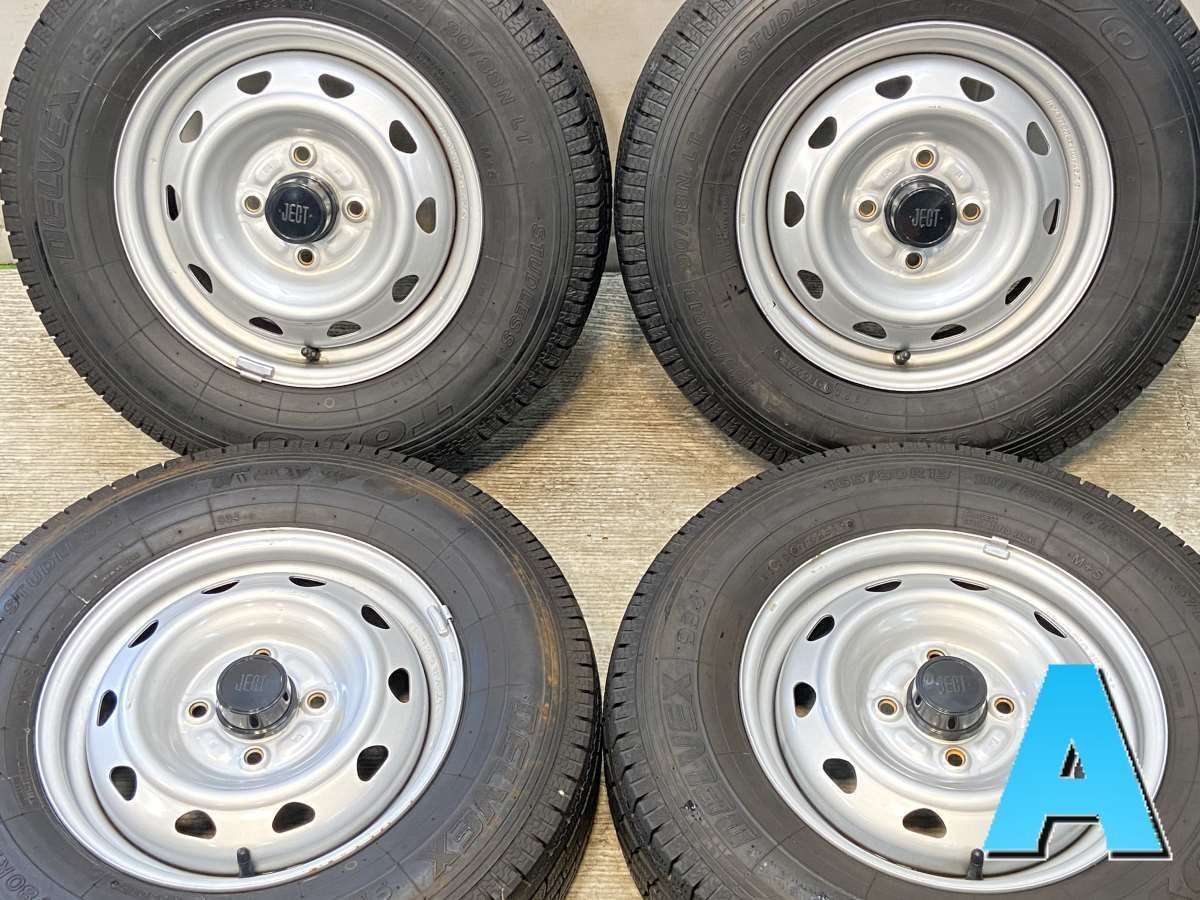 165|80R13 90|88 LT トーヨータイヤ デルベックス 934 JECT E4 13x4.5 100-4穴 タイヤ スタッドレスタイヤ ホイールセット 4本セット w13251007959