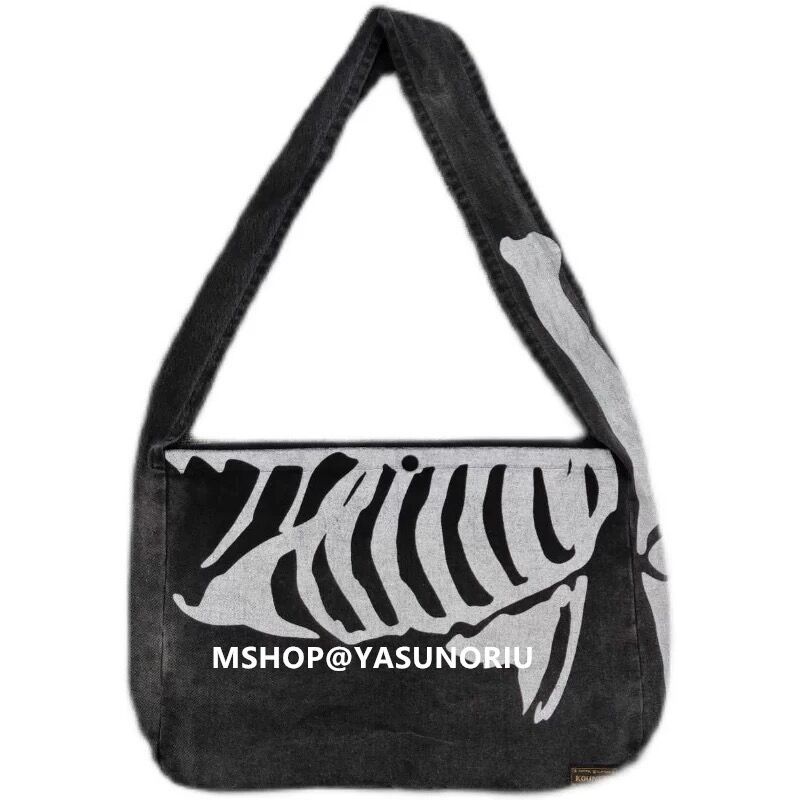 KAPITAL キャピタル 14ozブラックデニム BOOK BAG(BONE pt)/ ブラック - メルカリ