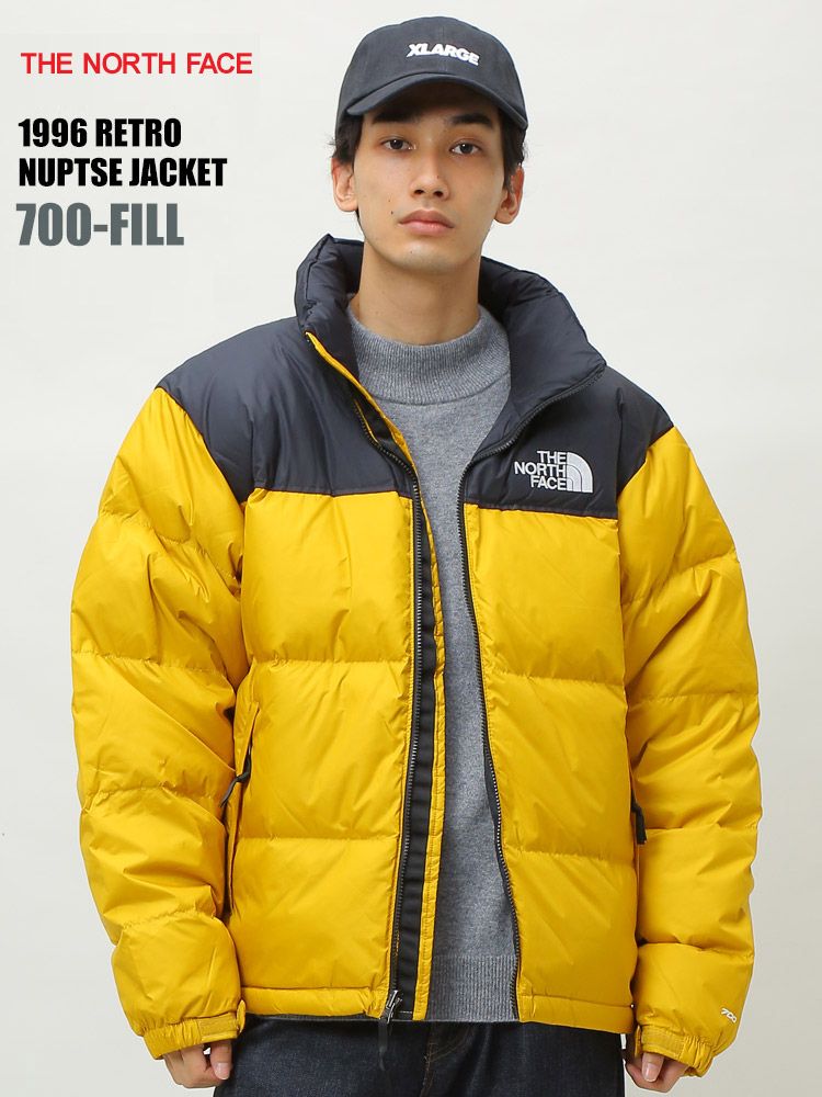 ザ ノースフェイス ダウンジャケット ヌプシジャケット 1996 レトロ ヌプシジャケット ダウン メンズ THE NORTH FACE ジャケット ブルゾン イエロー