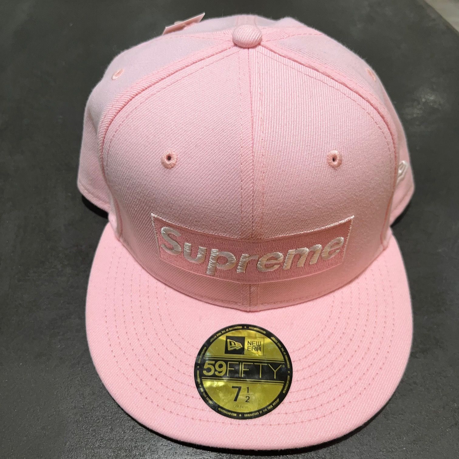 Supreme 59FIFTY ピンク キャップ 7 5/8