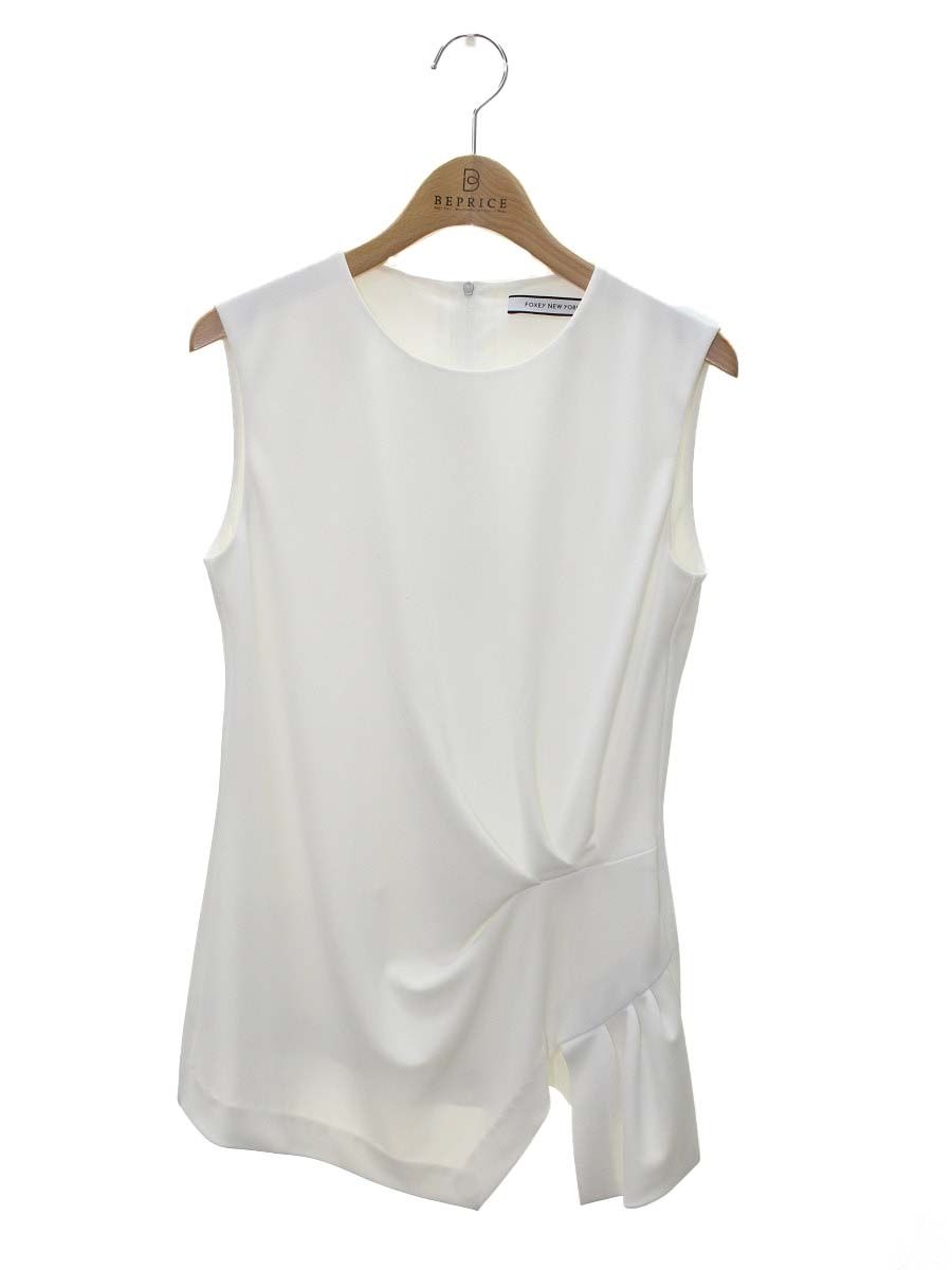 フォクシーニューヨーク Ruffle Trim Sleeve Tee 38128 ブラウス