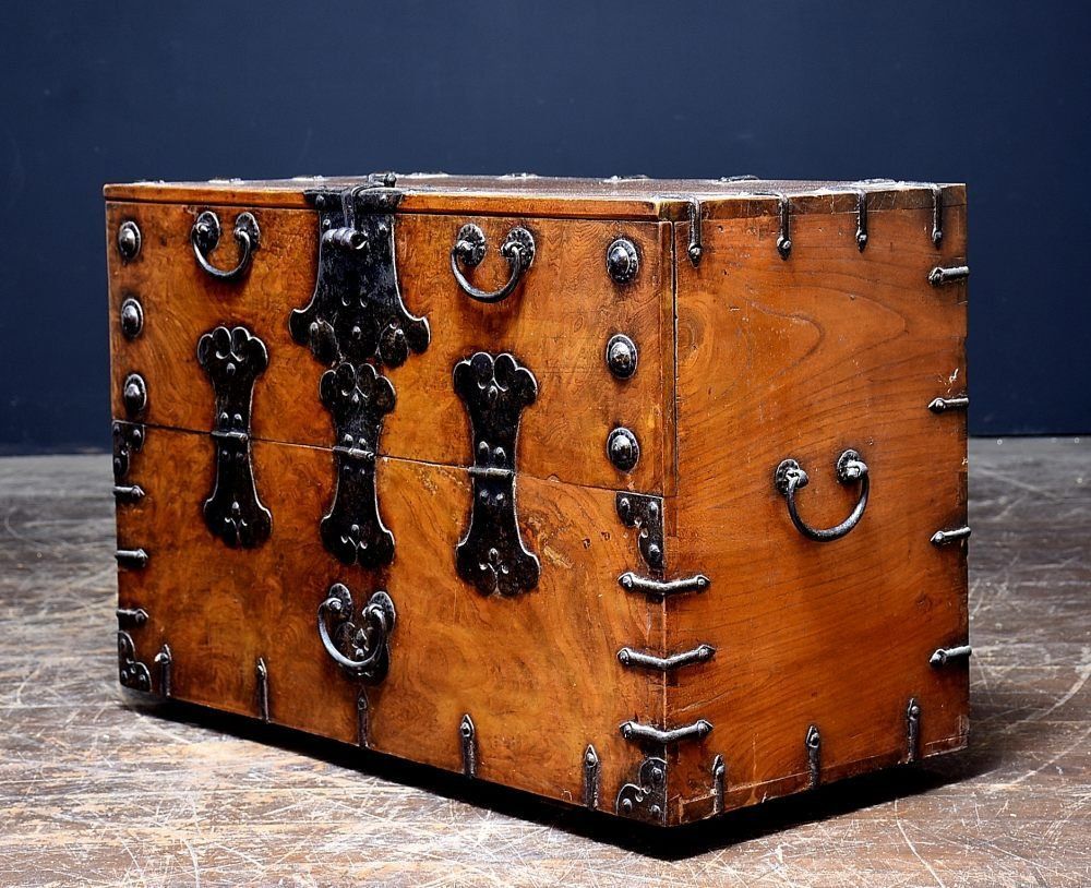 李朝家具 前板栃材