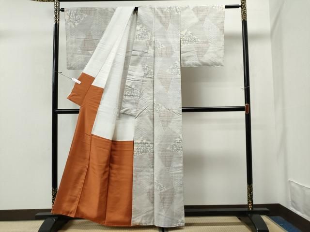 平和屋着物○上質な紬 縞 正絹 逸品 CAAR8284vf （最大の割引 縞 楽天  