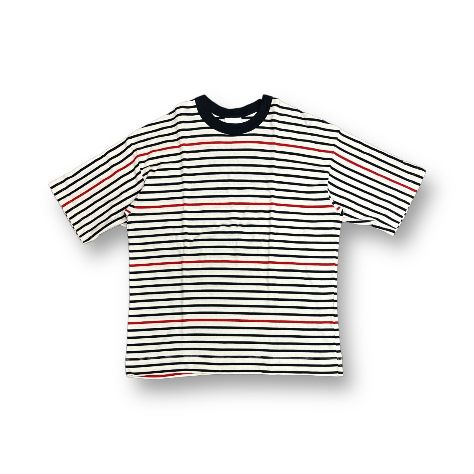 未使用品 CINOH ボーダーTシャツ カットソー ホワイト 48 20SCU306 