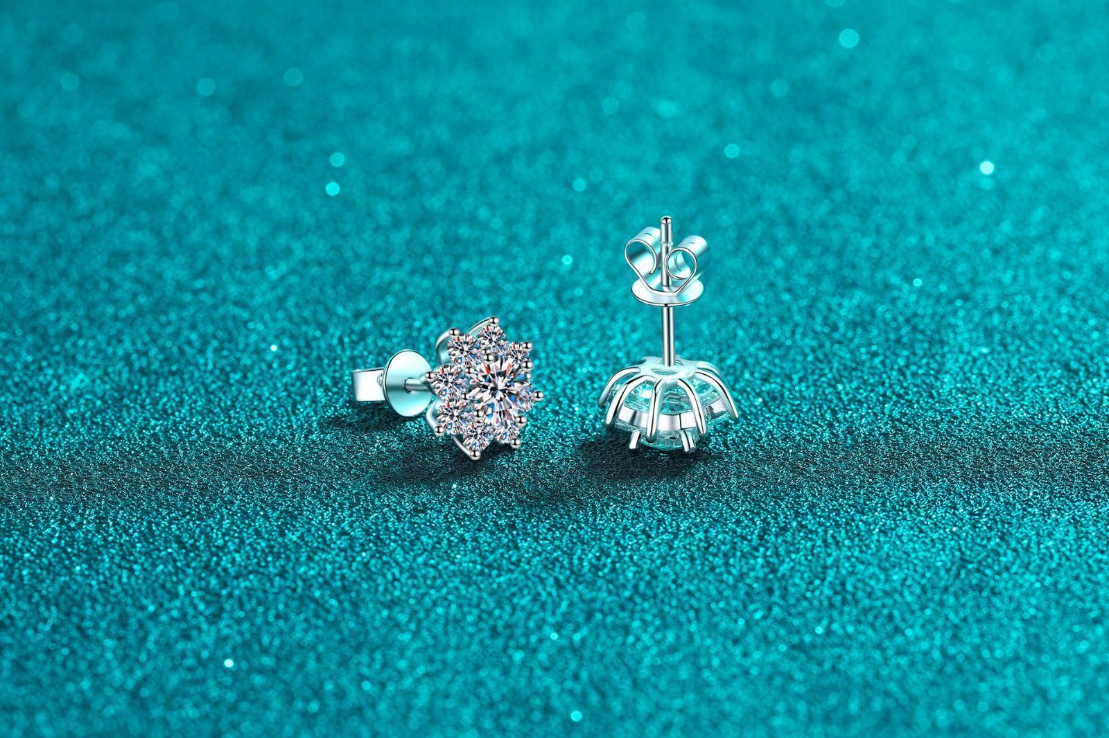 ピアス モアサナイト 0.3ct シルバー925 人工ダイヤモンド モアッサナイト ギフト 普段使い 耳飾り パーティー 結婚式 プレゼント  med20 - メルカリ