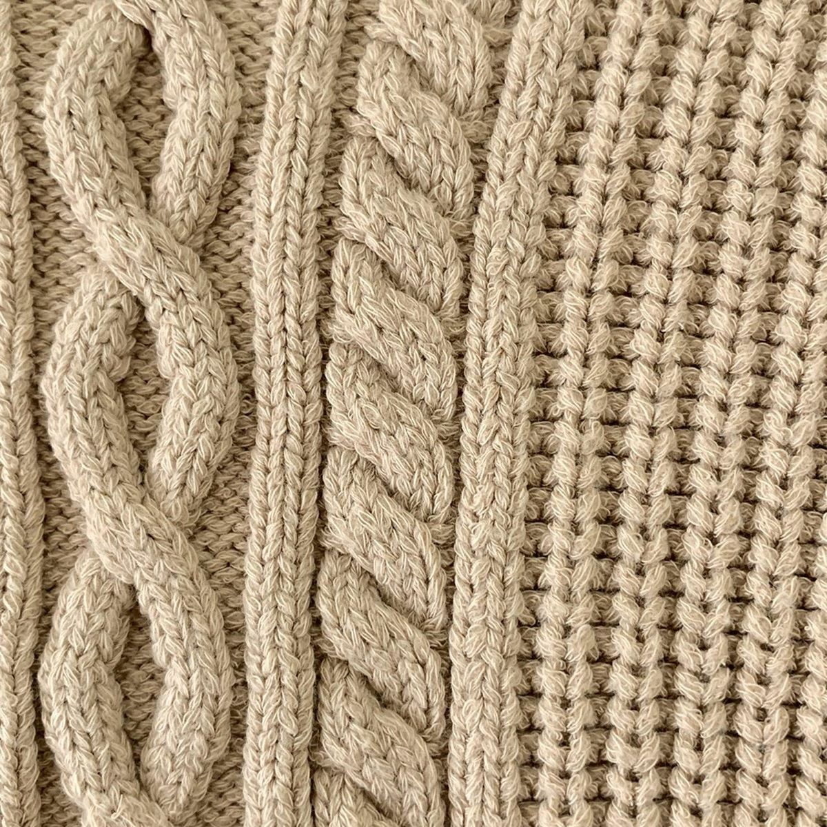 Diagram GRACE CONTINENTAL(ダイアグラム) 七分袖セーター サイズ36 S レディース - ベージュ×白 クルーネック/刺繍 Diagram GRACE CONTINENTAL(ダイアグラム) 七分袖セーター