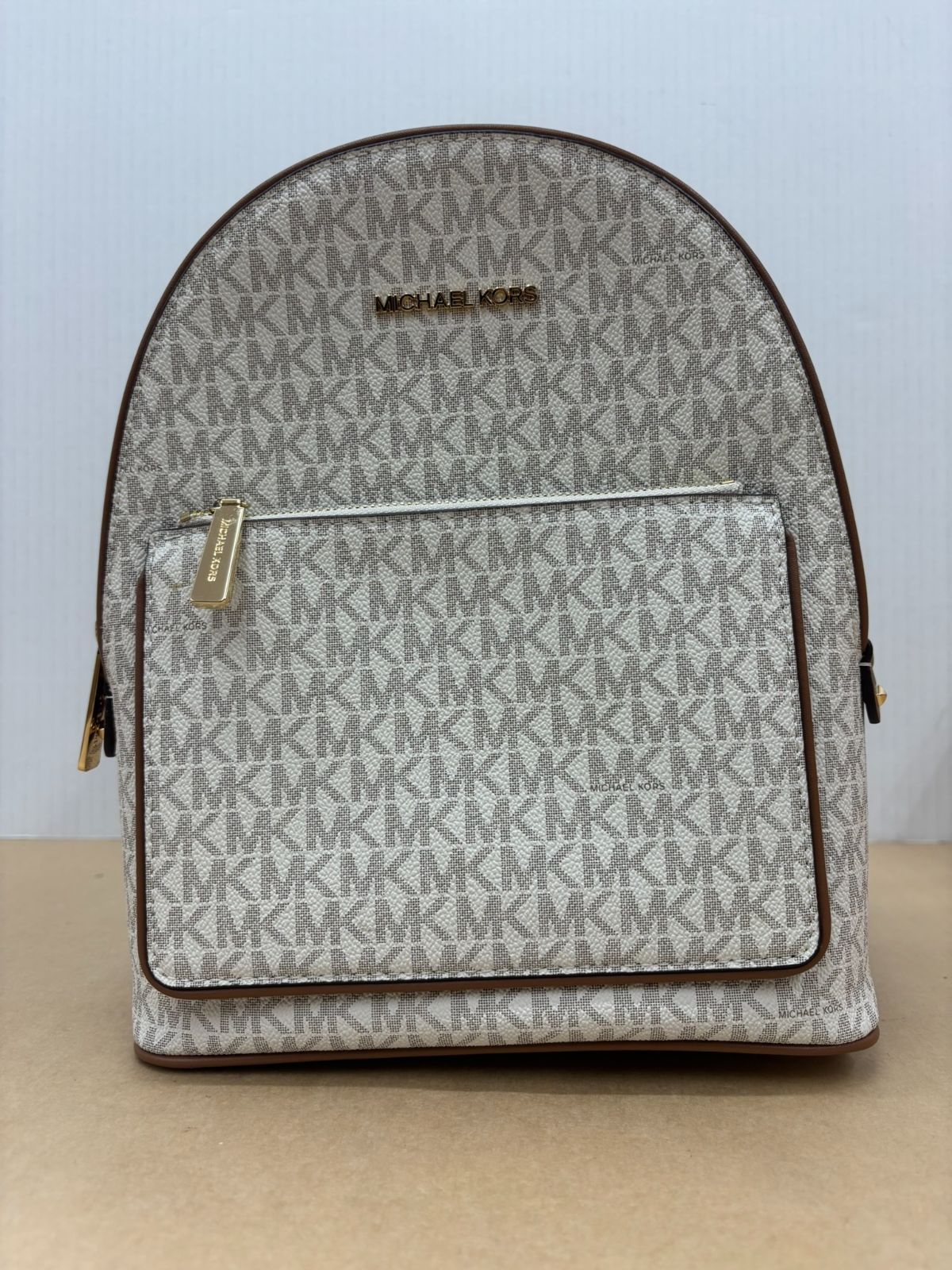 Michael Kors ロゴプリント リュック ホワイト 中古・古着通販