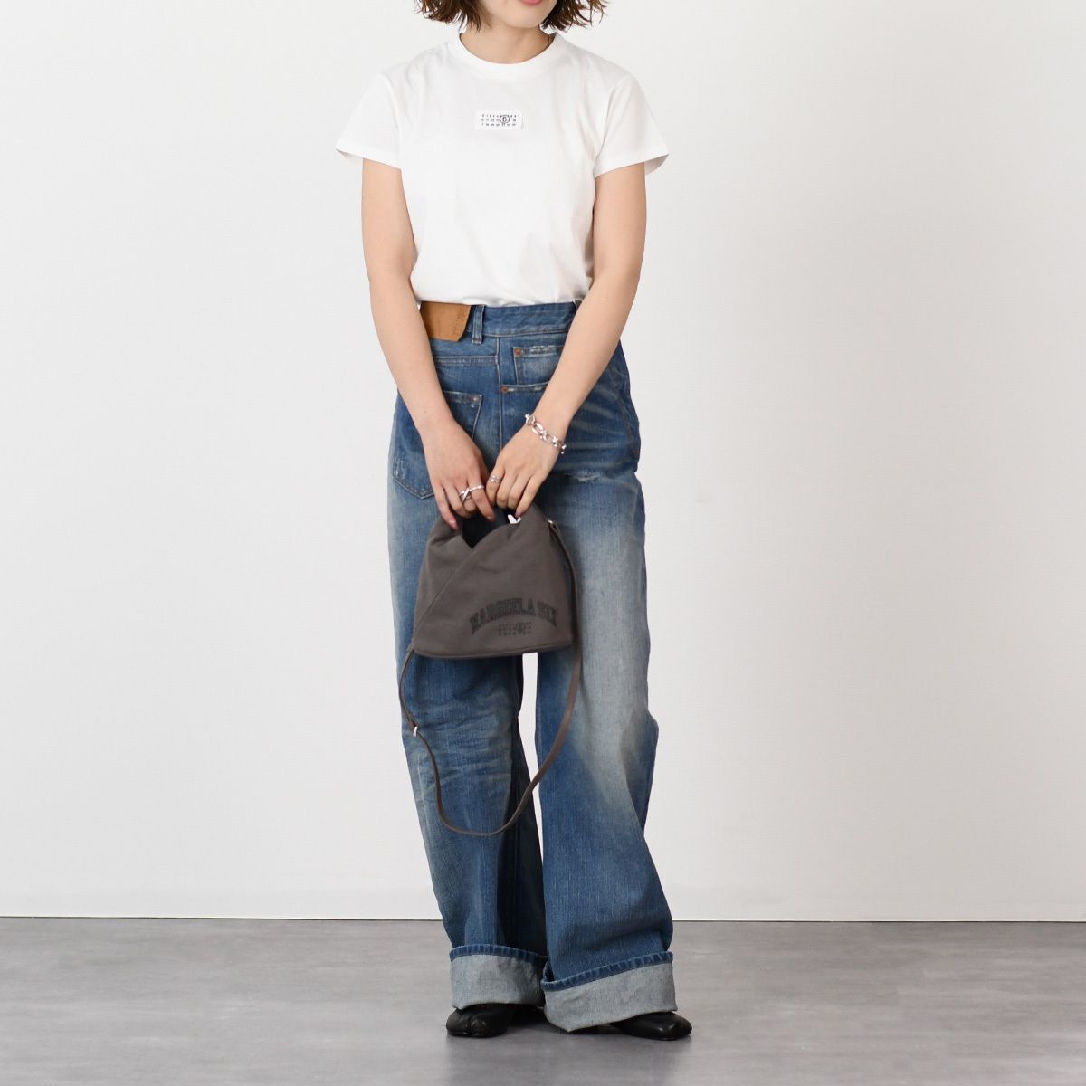 メゾンマルジェラ ライトブルーワイドレッグデニム メゾン マルジェラ MAISON MARGIELA 1 ワイドデニム （ブルー雑