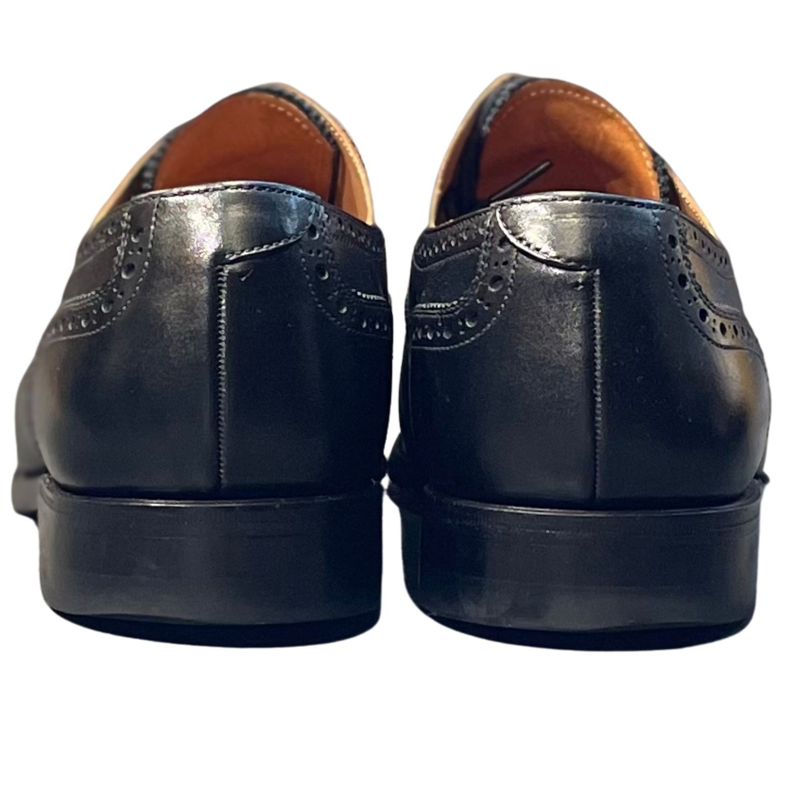 スコッチグレイン 黒 レザーシューズ 26センチ スコッチグレイン レザーシューズ ギリー F-3877 ブラック【LA】【中古