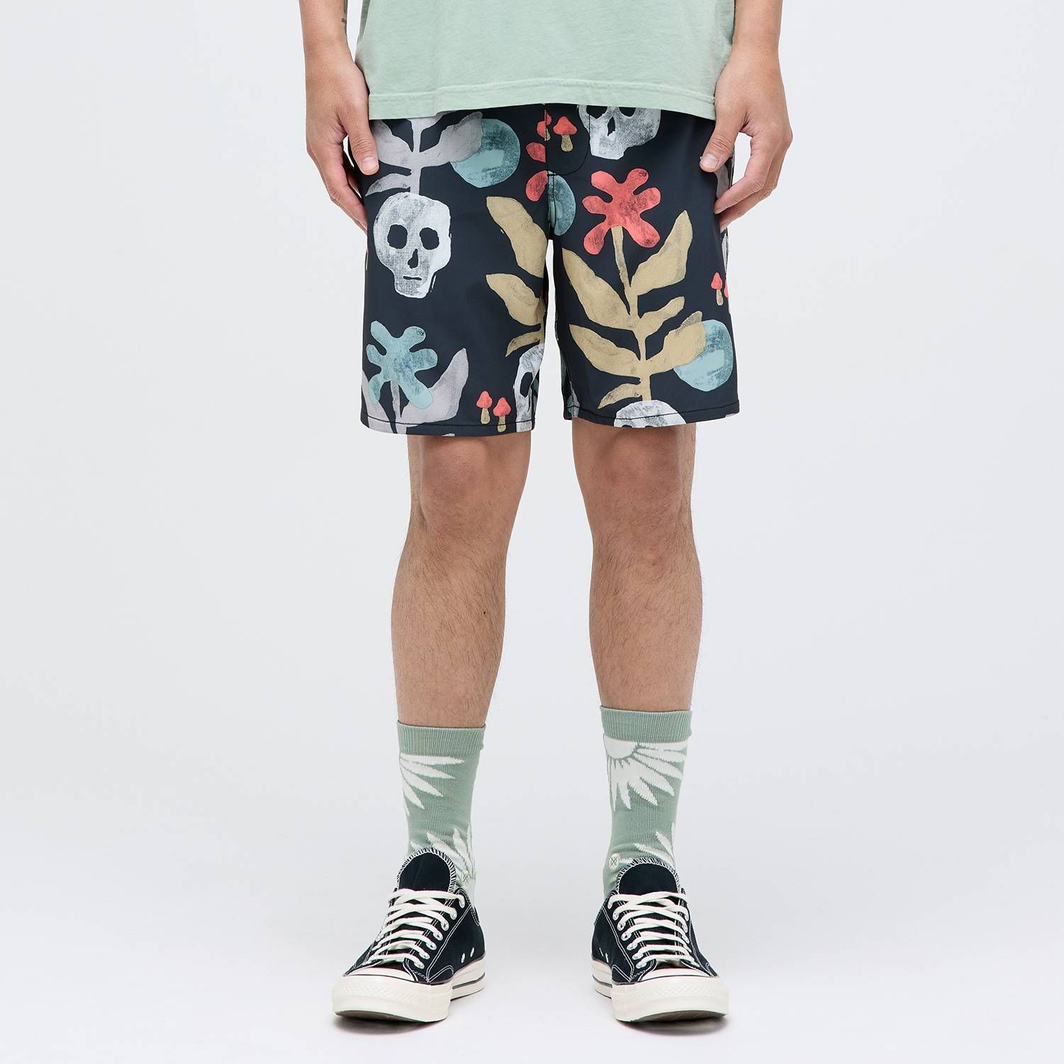 STANCE COMPLEX HYBRID ショートパンツ ブラック グレー SHORT PANTS Black Grey スタンス メンズ レディース 男女兼用