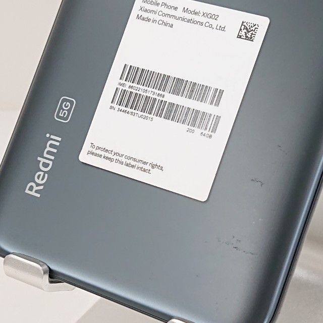 Redmi Note 10 JE XIG02 au グラファイトグレー 送料無料 本体 小売