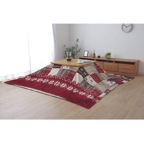 【新着商品】[Ikehiko Corporation] こたつ掛けふとん用上掛け 4550317014208 レッド 約195×245