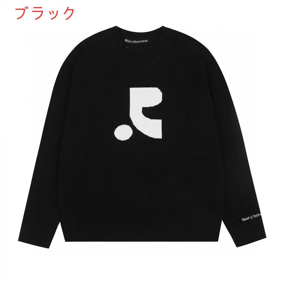 新品未使用 Rest&Recreation レストアンドレクリエーション ニット セーター 大きいロゴ Y2K 韓国 ファッション - メルカリ