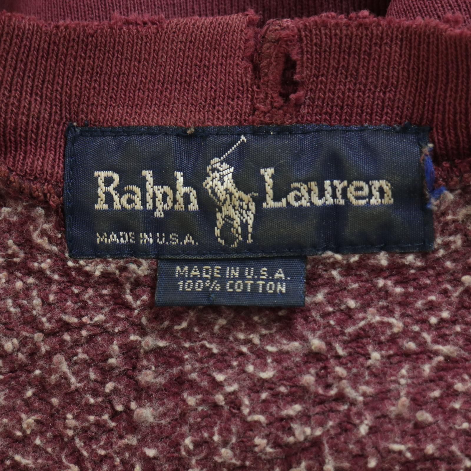 90年代 USA製 RALPH LAUREN ラルフローレン ワンポイントロゴ 