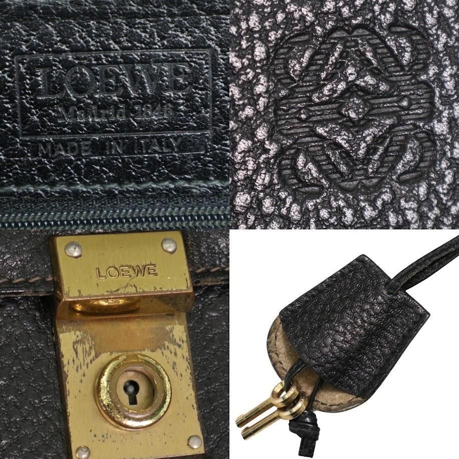 超美品 LOEWE レザー 4層 ビジネスバッグ 書類鞄 ブリーフケース 黒 超美品 LOEWE レザー 4層 ビジネスバッグ 書類鞄 ブリーフケース