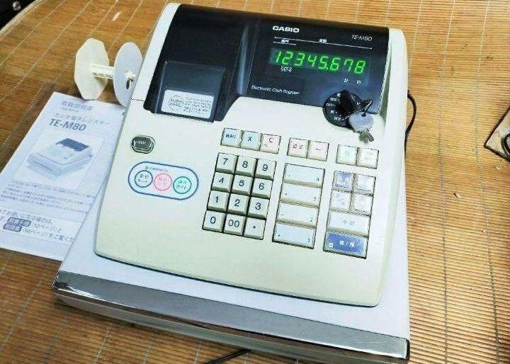 カシオレジスターTE-M80中古品人気機種感熱紙送料無料653811 カシオ