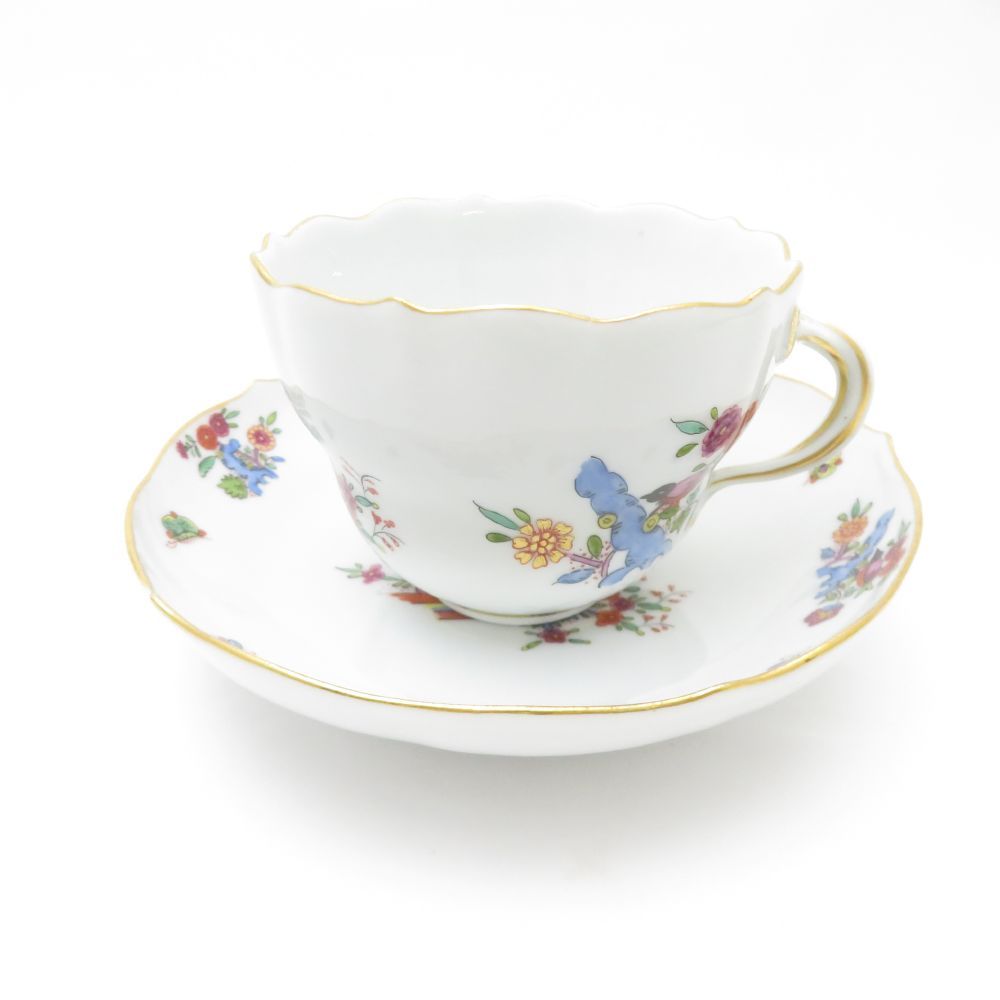 MEISSEN マイセン 竹虎 ティーカップ＆ソーサー 柿右衛門 シノワズリ SY12648L2