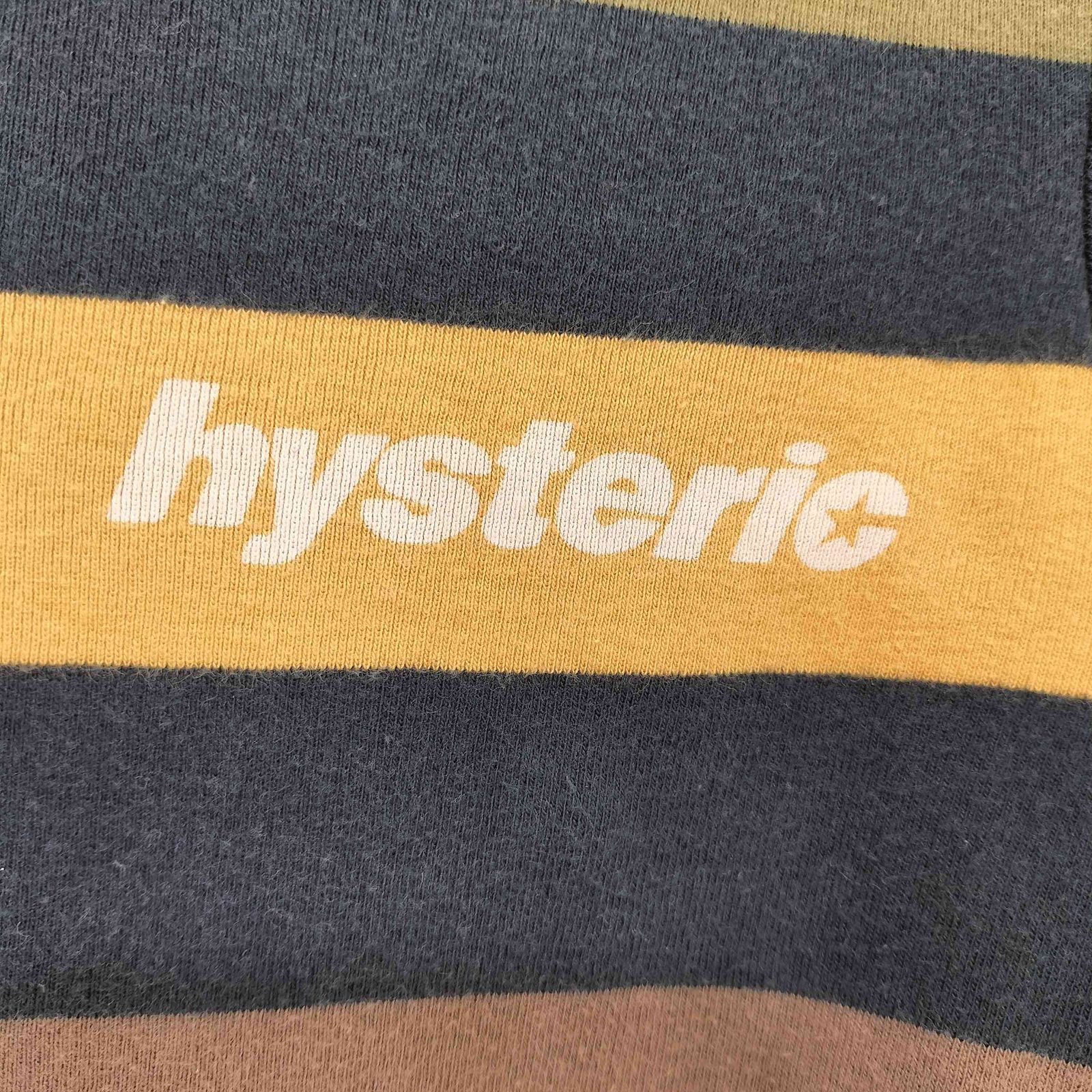 【90s】Hysteric Glamour プリントTシャツ　Y2K ヒステリックグラマー HYSTERIC GLAMOUR 00S y2k ボーダー柄