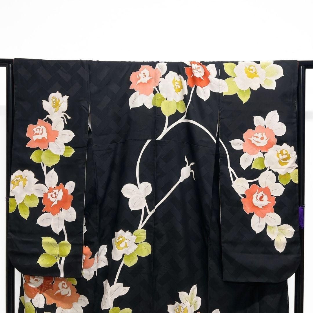 ♥極美品！♥オンリーワン♥至高の輝き♦『奇跡の青い薔薇』♦本格金箔振袖☞単品販売 TAKAZENの振袖 /緑色/古典/桜柄/ プレミアム古典 青柳/最高級