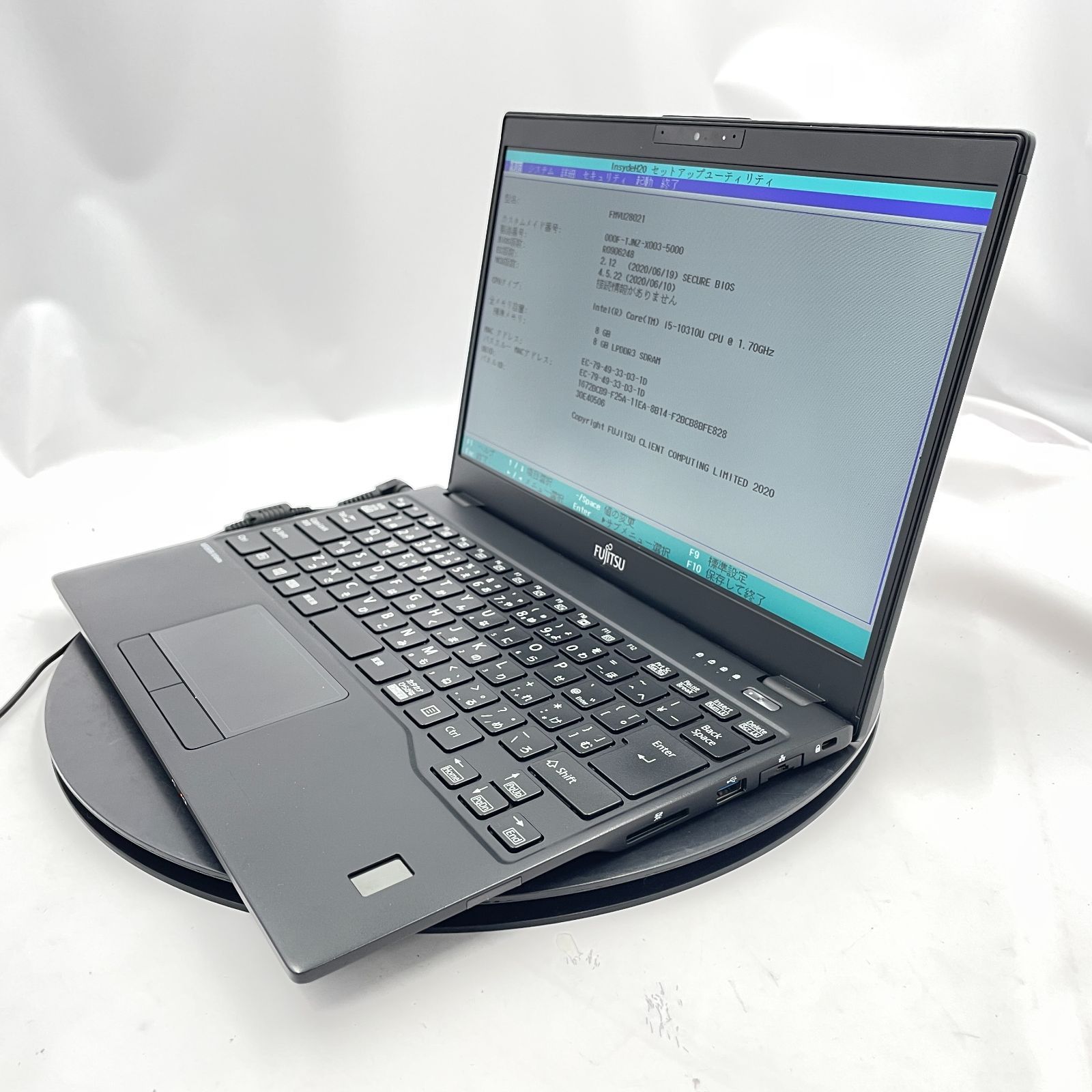 富士通 ARROWS Tab Q506 ME FAQR06012Z 画面ヤケあり 電源カバー