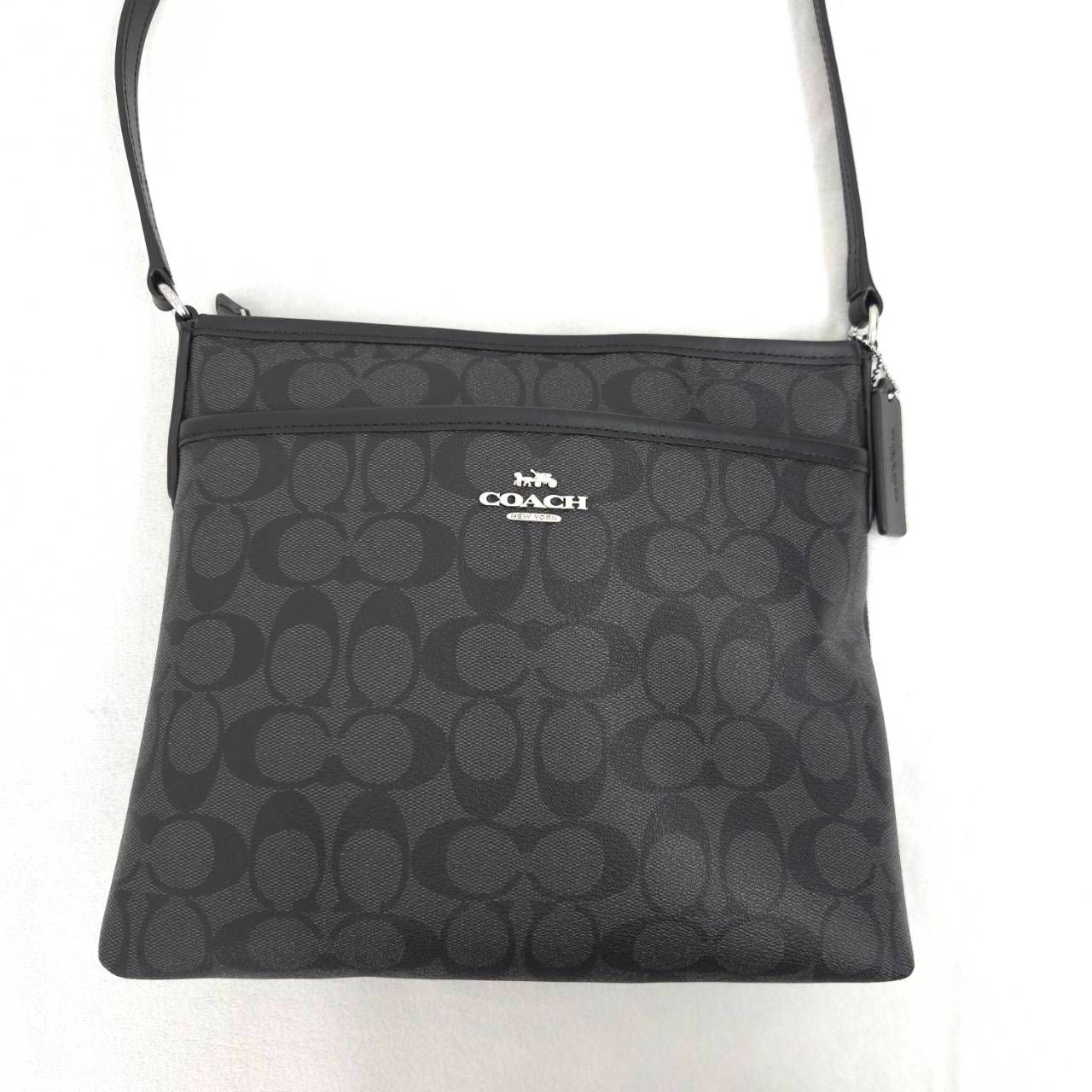 COACH コーチ シグネチャー ショルダーバッグ ブラック 29210 鞄 斜め 