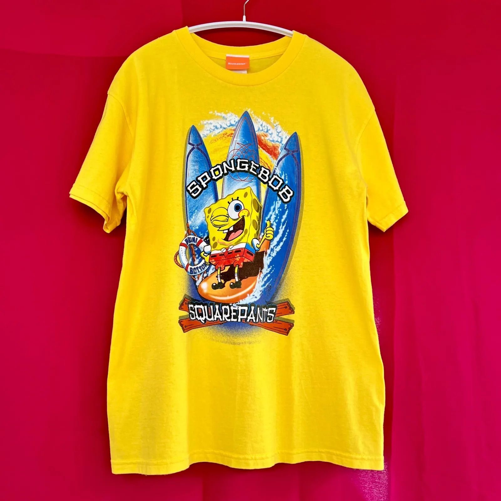 古着　ヴィンテージ　Tシャツ　ポリ　ポリTシャツ　スポンジボブ　カラフル　派手 古着 00s ヴィンテージ アニメ ムービー Tシャツ スポンジボブ
