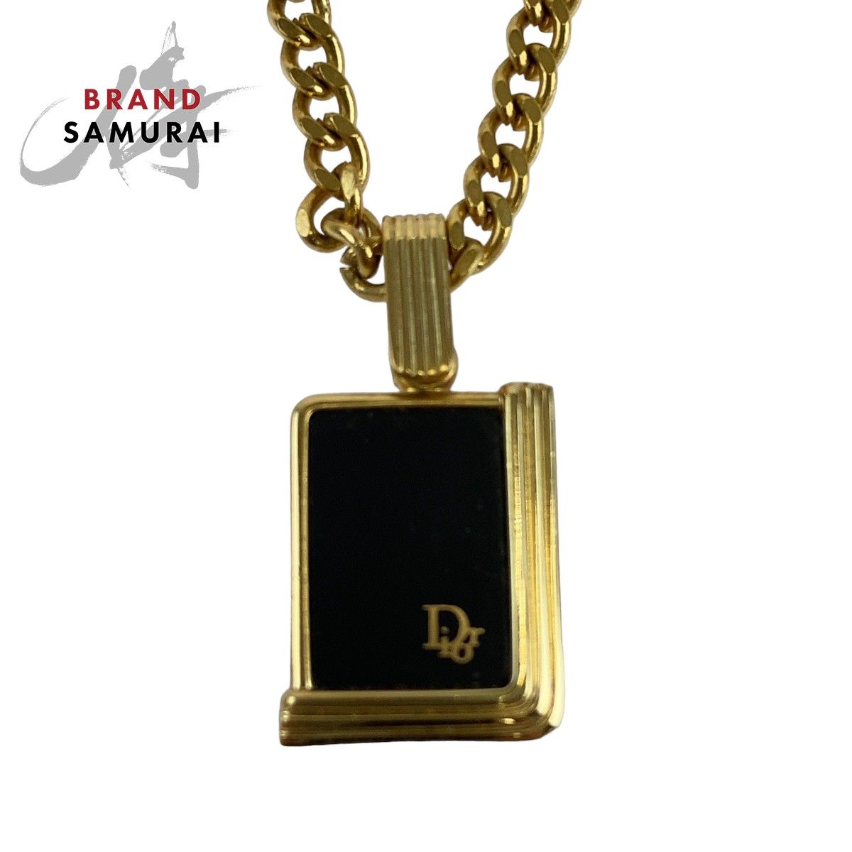 【お買得品】Christian Dior ゴールドメッキロゴペンダントネックレス Christian Dior クリスチャンディオール ロゴネックレス/合金