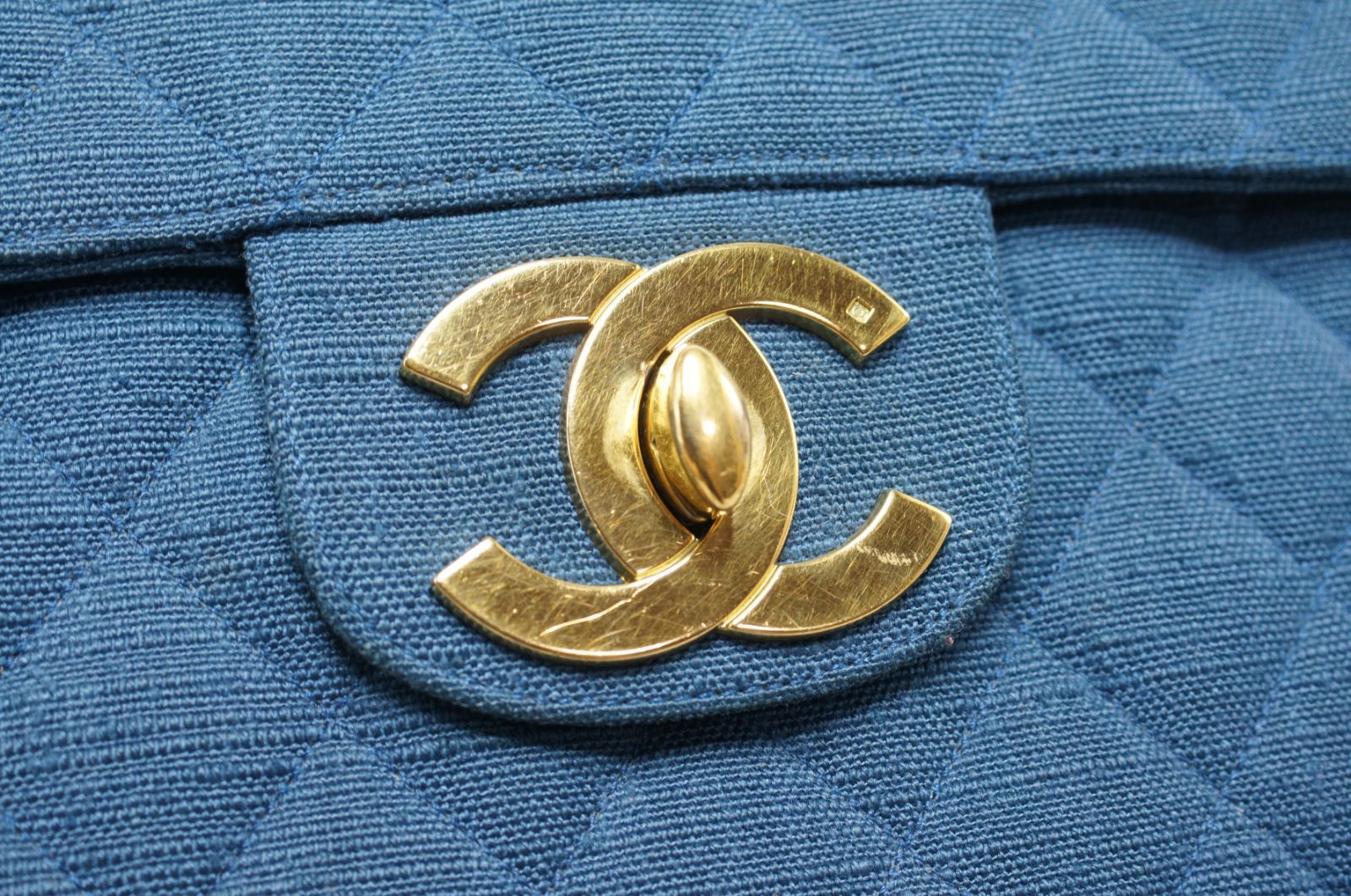 CHANEL シャネル チェーンショルダーバッグ デニム デカマトラッセ