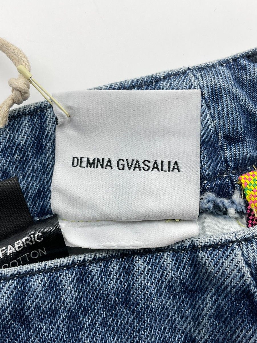 【新品】VETEMENTS ベトモン SCHOOL GIRLスカート 未使用 VETEMENTS ベトモン S ブルー×ピンク×イエロー SCHOOL