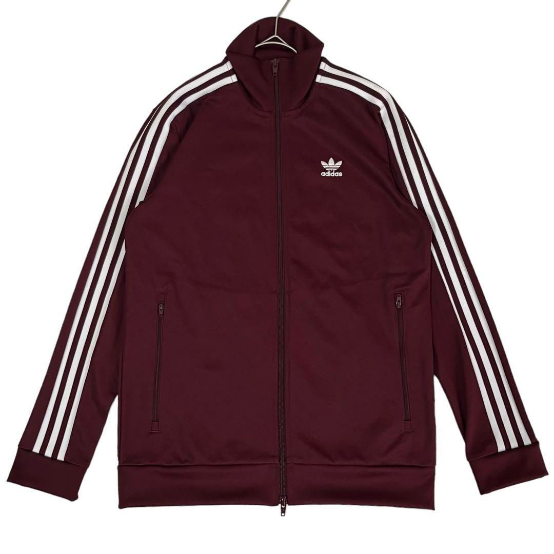 7288 美品 adidasトラックジャケット ベッケンバウアー マルーン L - メルカリ